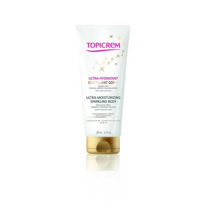 Topicrem UH Leche Ultra Hidratante Corporal Brillo Dorado 200 ml